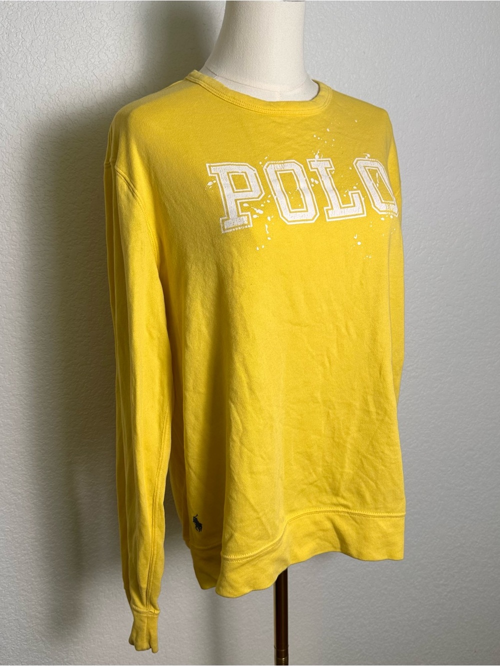 Polo by Ralph Lauren Bright Yellow Long Sleeve with White Logo